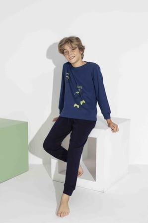 Erkek Çocuk Mevsimlik Pijama Takımı 7419-
