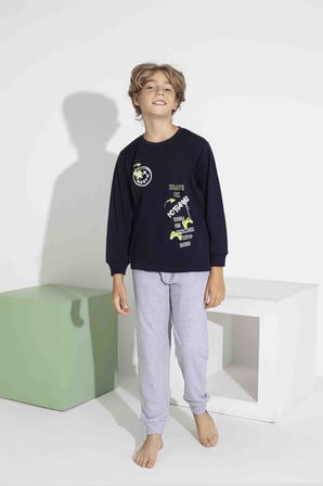 Erkek Çocuk Mevsimlik Pijama Takımı 7419-