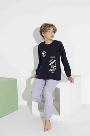 Erkek Çocuk Mevsimlik Pijama Takımı 7419-