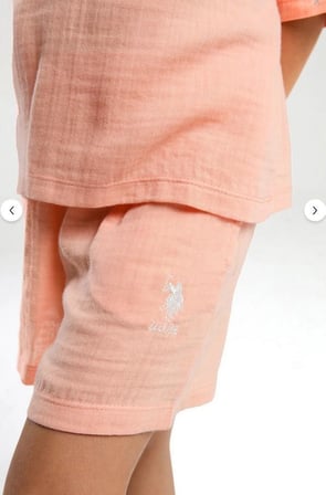 Aykidsclup U.S. Polo Assn Kız Çocuk  Şort Takım 2093-