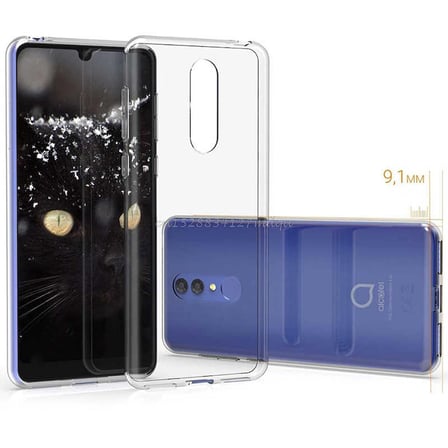 Gpack Alcatel 3 2019 Kılıf Süper Silikon Yumuşak Arka Koruma
