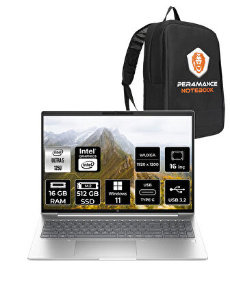 HP ProBook 460 G11 İntel Core Ultra 5 125U 16GB 512GB SSD 16'' WUXGA W11P 9Y7S7ET & PER4 ÇANTA