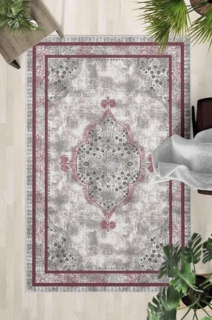 Kaymaz Taban Yıkanabilir Halı – Mutfak, Salon, Yatak Odası için Modern Dijital Baskı Halı (SLNHALI57