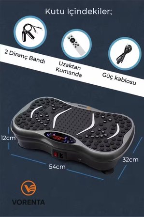 Fit Plus Yüksek Titreşimli 5 Programlı Spor Kondisyon Aleti ve Egzersiz Aleti