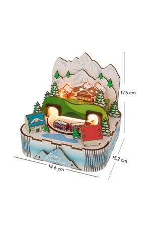 Doğu Ekspresi 3D Puzzle Ahşap Minyatür Maket Kiti DIY Kendin Yap