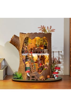Masal Ağacı LED Işıklı Kendin Yap Minyatür Maket Seti Rolife (Fairytale Tree House)