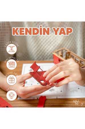 Japon Gemisi 3D Puzzle Ahşap Minyatür Maket Kiti DIY Kendin Yap