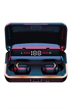 Bluetooth Kulaklık Dijital Şarj Göstergeli Powerbankli Bass Özellikli Kablosuz Kulakiçi 5.1 Mikrofonlu