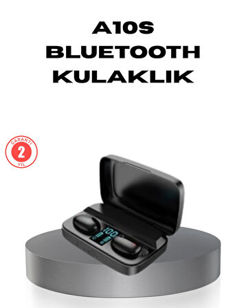 A10s TWS Bluetooth 5.0 Kulaklık – Powerbank’li Şarj Kutusu, Dokunmatik Kontrol, Gerçek Stereo