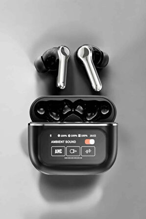Yeni Nesil Bluetooth Kulaklık Ekranlı Yüksek Ses Kaliteli Uzun Şarj Süreli