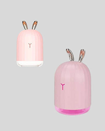 200 ml Tavşan Kulaklı Ultrasonik Hava Nemlendirici ve Gece Lambası