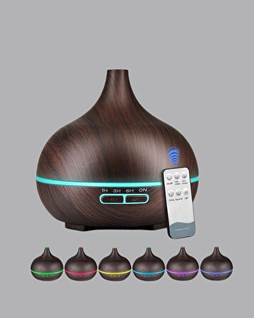 Aromaterapi Difüzörü 550 ml Ultrasonik Nemlendirici Otomatik Kapanma Özellikli