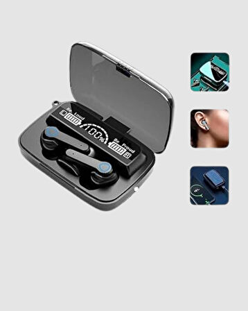 Powerbank’lı M19 Bluetooth Kulaklık – Oyun İçin Düşük Gecikme, Uzun Kullanım ve Şarj Desteği