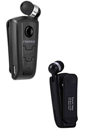 Mikrofonlu Makaralı Bluetooth Kulakiçi Kulaklık Android ve İOS Uyumlu