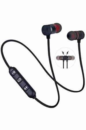 Bluetooth Bağlantılı Kablolu Mıknatıslı Sport Kulaklık