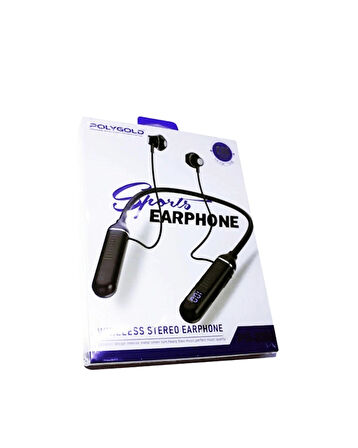 Polygold PG-100 Boyun Askılı Kablosuz Kulaklık – 200 Saat Bekleme Süresi, Stereo Ses, Mikrofonlu