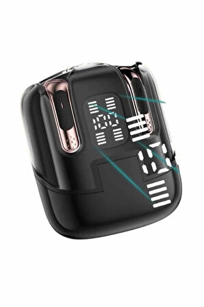 Profesyonel Dijital Göstergeli Düşük Gecikme Bluetooth Kulaklık Çift Kulaklık