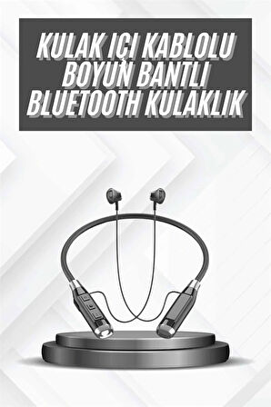 Bluetooth Kulaklık 120 Saat Kullanım Süresi Boyun Askılı Bluetooth Kablosuz Kulaklık