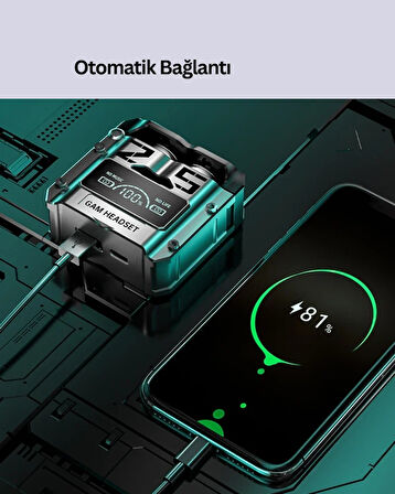 Bluetooth Kulaklık Kablosuz ANC Gürültü Önleyici Stereo Ses