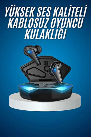 Bluetooth Kulaklık Oyuncu Kulaklığı RGB Işıklı Oyunlarda Düşük Gecikme