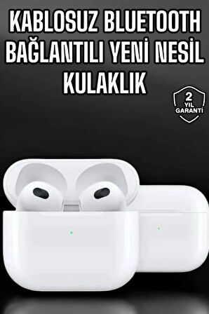 Bluetooth Kulaklık 3.Nesil Kablosuz Uzun Pil Ömrü Dokunmatik Kontrol