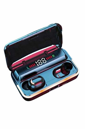 Bluetooth Kulaklık Dijital Şarj Göstergeli Powerbankli Bass Özellikli Kablosuz Kulakiçi 5.1 Mikrofonlu