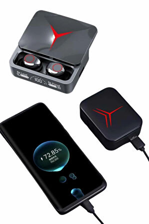 Kablosuz Bluetooth Kulaklık Powerbank Özellikli Göstergeli Hd Mikrofon