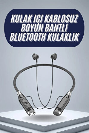 120 Saat Bluetooth Kulaklık Kablolu Boyun Askılı SD Kart Girişli ANC Özellikli