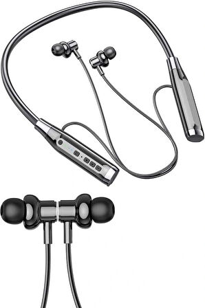 120 Saat Bluetooth Kulaklık Kablolu Boyun Askılı SD Kart Girişli ANC Özellikli