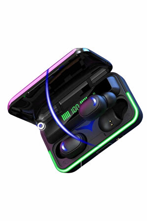 Extra Bass Kablosuz Kulaklık Işıklı Bluetooth Kulaklık Powerbank Özellikli