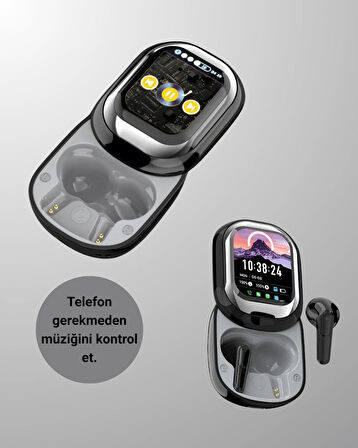 Kişiselleştirilebilir LED Ekranlı Bluetooth Kulaklık – Oyun & Müzik Modlu