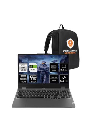 LOQ 15IRX10 i5 14500HX 48GB 2TB SSD RTX5050/8GB 100W 15.6" FHD 144Hz FDOS Gaming Laptop