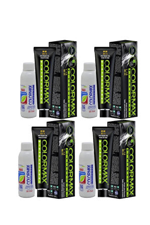 Colormax SPS106 Nouveau 2025/09.201 Ultra Açıcı Gümüş 60 Ml 4 Adet Saç Boyası + 4 Adet 90 Ml Oksidan