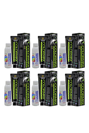 Colormax SPS772 Nouveau 2025/05.66 Şarap Kızılı 60 Ml 6 Adet Saç Boyası + 6 Adet 90 Ml Oksidan Set