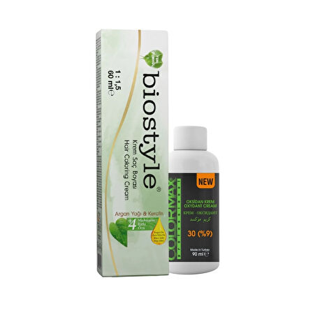 Biostyle Bitki Özlü Argan ve Keratin 6.32 Kahve Karamel 1 Adet 60 ML Saç Boyası + 1 Adet Oksidan