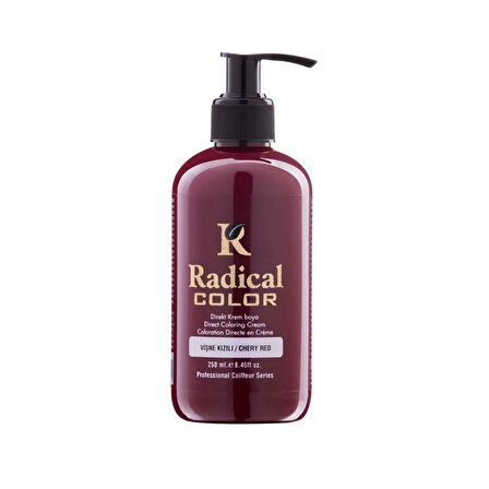 Radical Color NEW 25/Cheryred Amonyaksız Su Bazlı Saç Boyası 250 ML 1 Adet Vişne Kızılı
