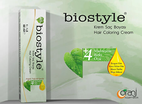 Biostyle Bitki Özlü Argan ve Keratin 5.1 Açık Küllü Kahve 2 Adet 60 ML Saç Boyası + 2 Adet Oksidan