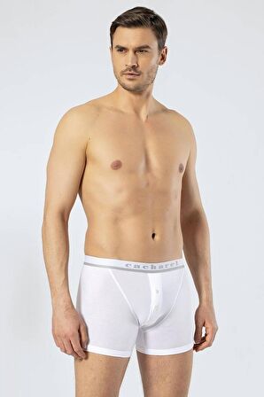 Cacharel Erkek Düğmeli Boxer Beyaz