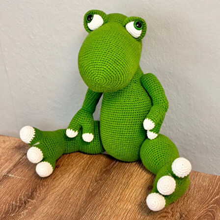 Uretti - gülnur 2184 - El Yapımı Amigurumi Dinazor 40cm - Yeşil