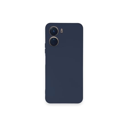 Vivo Y16 Kılıf Nano içi Kadife Silikon - Lacivert