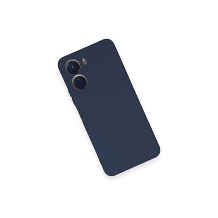 Vivo Y16 Kılıf Nano içi Kadife Silikon - Lacivert