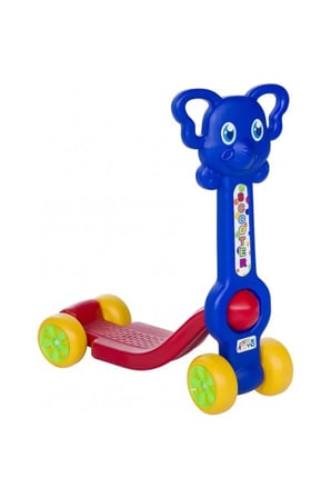 Kaliteli Plastik Yerli Üretim Fil Tutacaklı 4 Teker Scooter