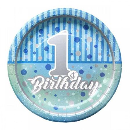 TABAK 1 YAŞ MAVİ 8'Lİ