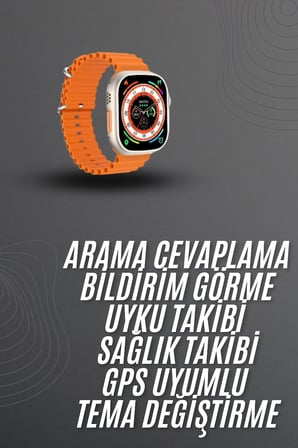 Akıllı Saat Arama Cevaplayan Bildirim Görme Yeni Nesil Bluetooth Bağlantılı - Lisinya