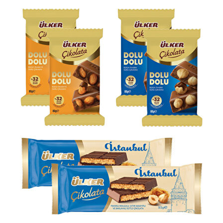 Ülker Çikolata Dolu Dolu ve İstanbul 6 lı Lezzet Paketi