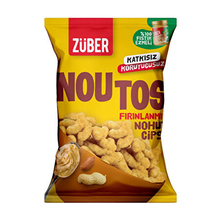 Züber Noutos Nohut Cipsi 55 gr Fıstık Ezmeli x 4 Adet