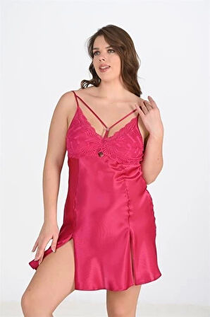 Litae 2li Vişne Sabahlık Takımı Bigsize 6212