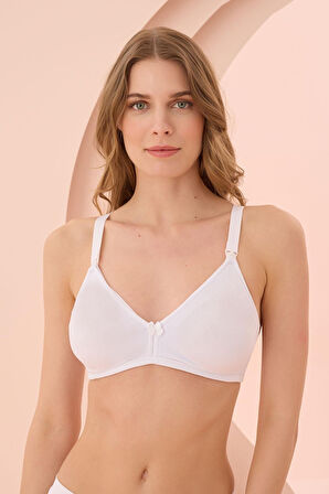 Litae Beyaz Dikişsiz Emzirme Sütyeni