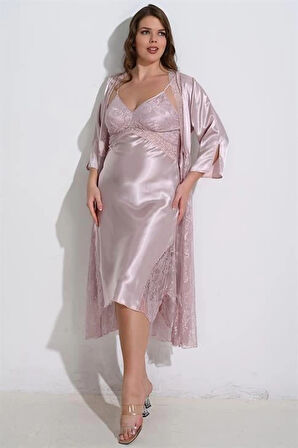 Litae 2li Pudra Sabahlık Takımı Bigsize 6220