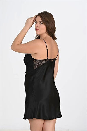 Litae 2li Siyah Sabahlık Takımı Bigsize 6213